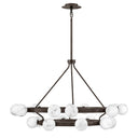 Fredrick Ramond Selene Large Multi Tier Chandelier in Black Oxide Finish Alternative Image 2