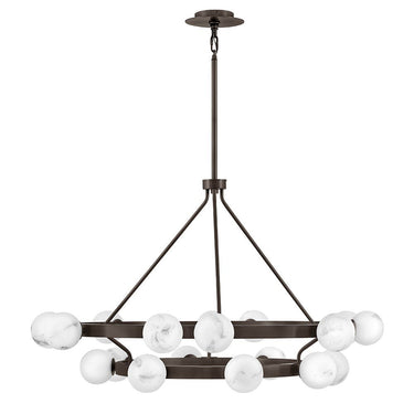 Fredrick Ramond Selene Large Multi Tier Chandelier in Black Oxide Finish Alternative Image 2