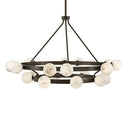 Fredrick Ramond Selene Large Multi Tier Chandelier in Black Oxide Finish Alternative Image 3