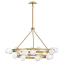 Fredrick Ramond Selene Large Multi Tier Chandelier in Lacquered Brass Finish Alternative Image 4