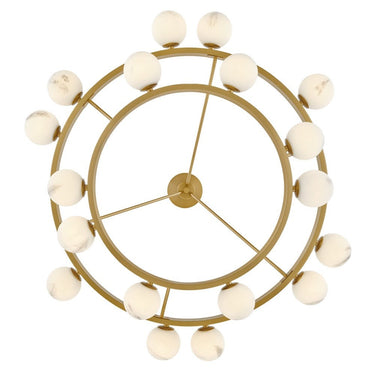 Fredrick Ramond Selene Large Multi Tier Chandelier in Lacquered Brass Finish Alternative Image 5