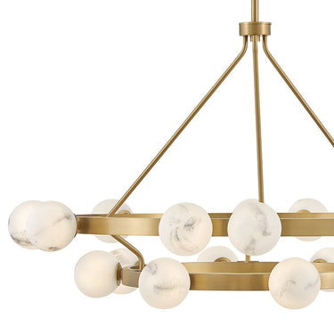 Fredrick Ramond Selene Large Multi Tier Chandelier in Lacquered Brass Finish Alternative Image 7