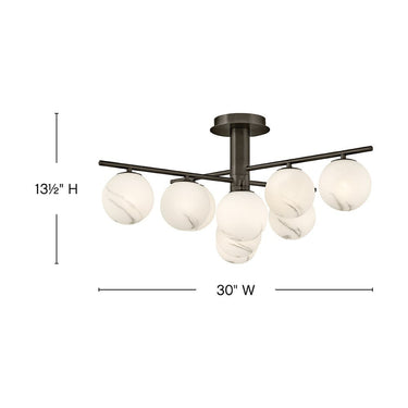 Fredrick Ramond Selene Large Semi-Flush Mount Alternative Image 1