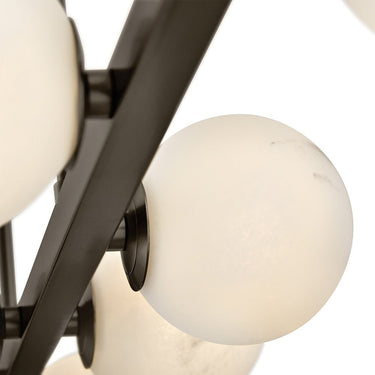 Fredrick Ramond Selene Large Ten Light Linear Pendant in Black Oxide Finish Alternative Image 4