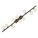 Fredrick Ramond Selene Large Ten Light Linear Pendant in Black Oxide Finish Alternative Image 5