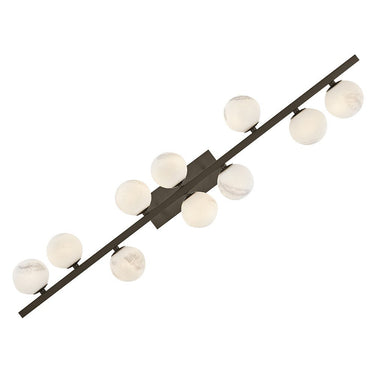 Fredrick Ramond Selene Large Ten Light Linear Pendant in Black Oxide Finish Alternative Image 5