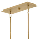 Fredrick Ramond Selene Large Ten Light Linear Pendant in Lacquered Brass Finish Alternative Image 11