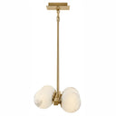 Fredrick Ramond Selene Large Ten Light Linear Pendant in Lacquered Brass Finish Alternative Image 7