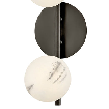 Fredrick Ramond Selene Large Three Light Sconce in Black Oxide Finish Alternative Image 7