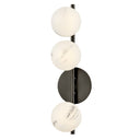 Fredrick Ramond Selene Large Three Light Sconce in Black Oxide Finish 