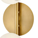 Fredrick Ramond Selene Large Three Light Sconce in Lacquered Brass Finish Alternative Image 10
