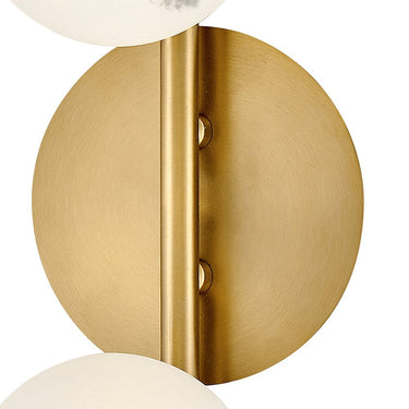 Fredrick Ramond Selene Large Three Light Sconce in Lacquered Brass Finish Alternative Image 10