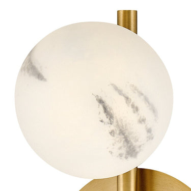 Fredrick Ramond Selene Large Three Light Sconce in Lacquered Brass Finish Alternative Image 11