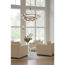 Fredrick Ramond Selene Large Three Light Sconce in Lacquered Brass Finish Alternative Image 13