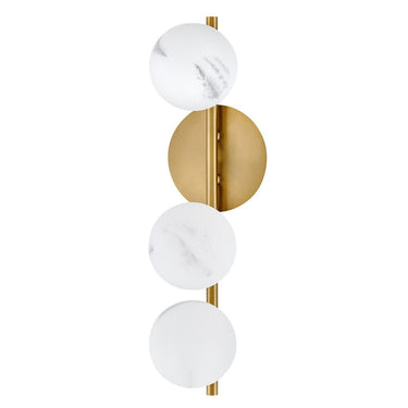 Fredrick Ramond Selene Large Three Light Sconce in Lacquered Brass Finish Alternative Image 3