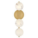 Fredrick Ramond Selene Large Three Light Sconce in Lacquered Brass Finish Alternative Image 4