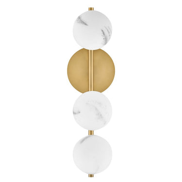 Fredrick Ramond Selene Large Three Light Sconce in Lacquered Brass Finish Alternative Image 5