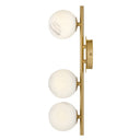 Fredrick Ramond Selene Large Three Light Sconce in Lacquered Brass Finish Alternative Image 7