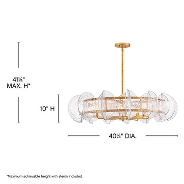 Fredrick Ramond Seraphina Large Drum Chandelier Alternative Image 1
