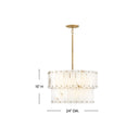 Fredrick Ramond Simone Medium Convertible Chandelier Alternative Image 1