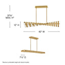 Fredrick Ramond Stitch Medium Adjustable LED Linear Pendant Alternative Image 1