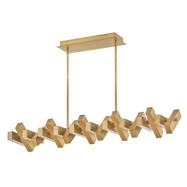 Fredrick Ramond Stitch Medium Adjustable LED Linear Pendant Alternative Image 10