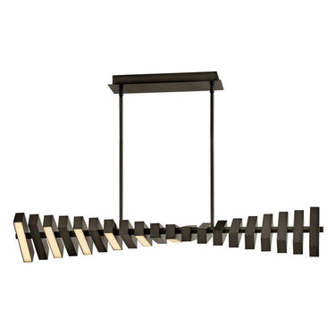 Fredrick Ramond Stitch Medium Adjustable LED Linear Pendant Alternative Image 19