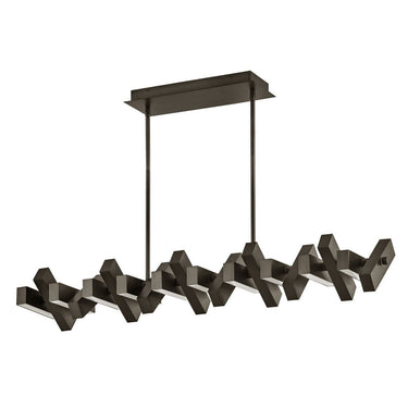 Fredrick Ramond Stitch Medium Adjustable LED Linear Pendant Alternative Image 25