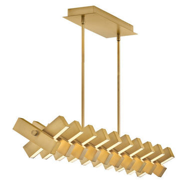 Fredrick Ramond Stitch Medium Adjustable LED Linear Pendant Alternative Image 5