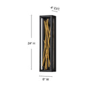 Fredrick Ramond Styx Large LED Sconce - FR46402BLK Alternative Image 1
