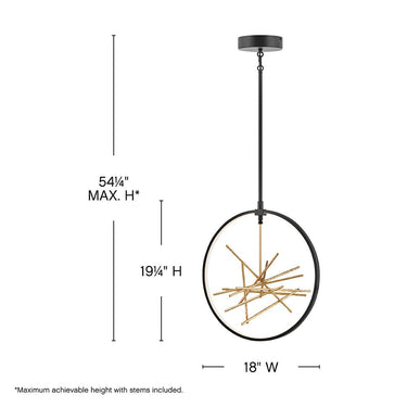 Fredrick Ramond Styx Large Open Frame Pendant Alternative Image 1