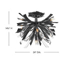 Fredrick Ramond Vida Large Semi-Flush Mount Alternative Image 1