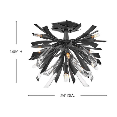 Fredrick Ramond Vida Large Semi-Flush Mount Alternative Image 1