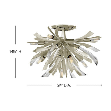 Fredrick Ramond Vida Large Semi-Flush Mount Alternative Image 14