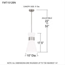 Fremont FMT1512BN 1 Light Mini Pendant in Brushed Nickel 9