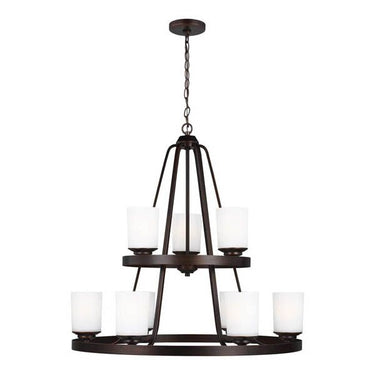 Generation Lighting 3130709 Nine Light Chandelier - Crescent Harbor