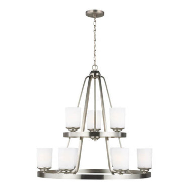 Generation Lighting 3130709 Nine Light Chandelier - Crescent Harbor