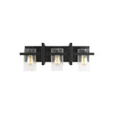 Generation Lighting 4441503-112 Three Light Wall / Bath in Midnight Black - Crescent Harbor