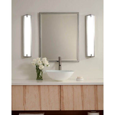 Generation Lighting 4635793S-04 Large LED Wall / Bath in Satin Aluminum - Crescent Harbor