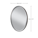 Generation Lighting MR1126ORB Oval Mirror in Oil Rubbed Bronze - Crescent Harbor