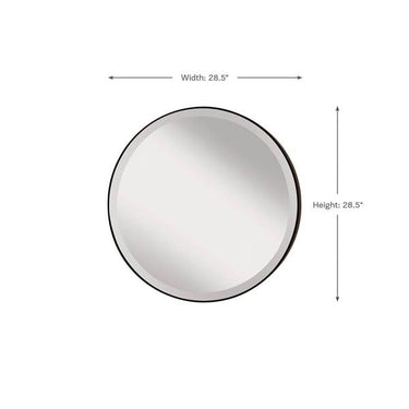 Generation Lighting MR1127ORB Round Mirror in Oil Rubbed Bronze - Crescent Harbor