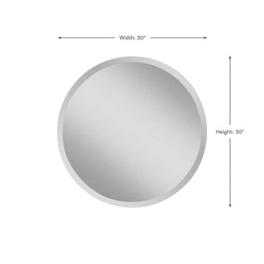 Generation Lighting MR1155 Round Mirror in Mirror Glass - Crescent Harbor