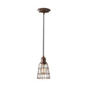 Generation Lighting P1246PRZ Open Cage Pendant in Parisian Bronze - Crescent Harbor