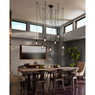 Generation Lighting P1246PRZ Open Cage Pendant in Parisian Bronze - Crescent Harbor