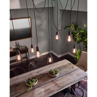 Generation Lighting P1246PRZ Open Cage Pendant in Parisian Bronze - Crescent Harbor