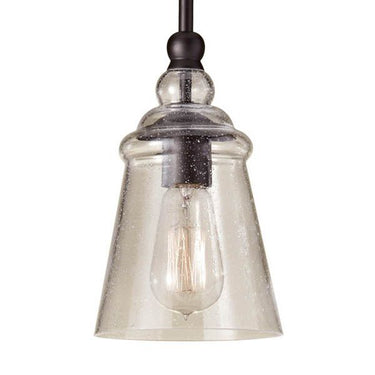 Generation Lighting P1261ORB Bell Pendant in Oil Rubbed Bronze - Crescent Harbor