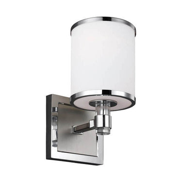 Generation Lighting VS23301SN/CH 1 - Light Sconce in Satin Nickel / Chrome - Crescent Harbor