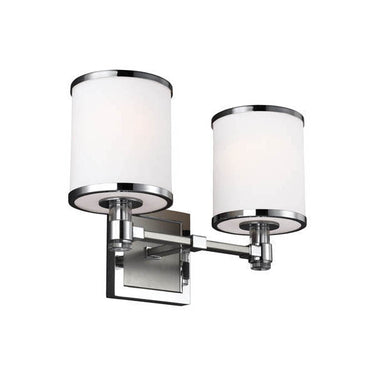 Generation Lighting VS23302SN/CH 2 - Light Vanity in Satin Nickel / Chrome - Crescent Harbor