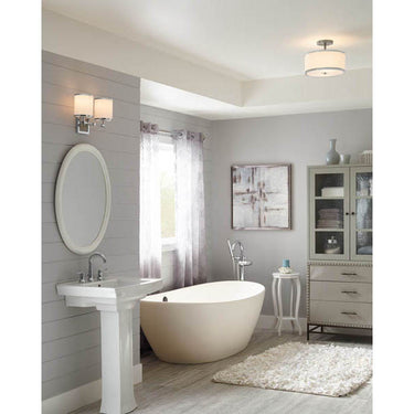 Generation Lighting VS23302SN/CH 2 - Light Vanity in Satin Nickel / Chrome - Crescent Harbor