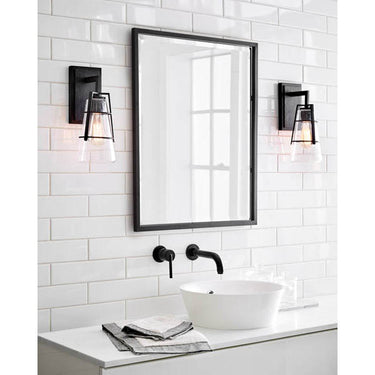 Generation Lighting VS2471MBK 1 - Light Sconce in Midnight Black - Crescent Harbor